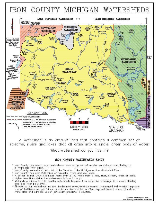 map-Iron-County-Watersheds Map of the Iron County Watershed