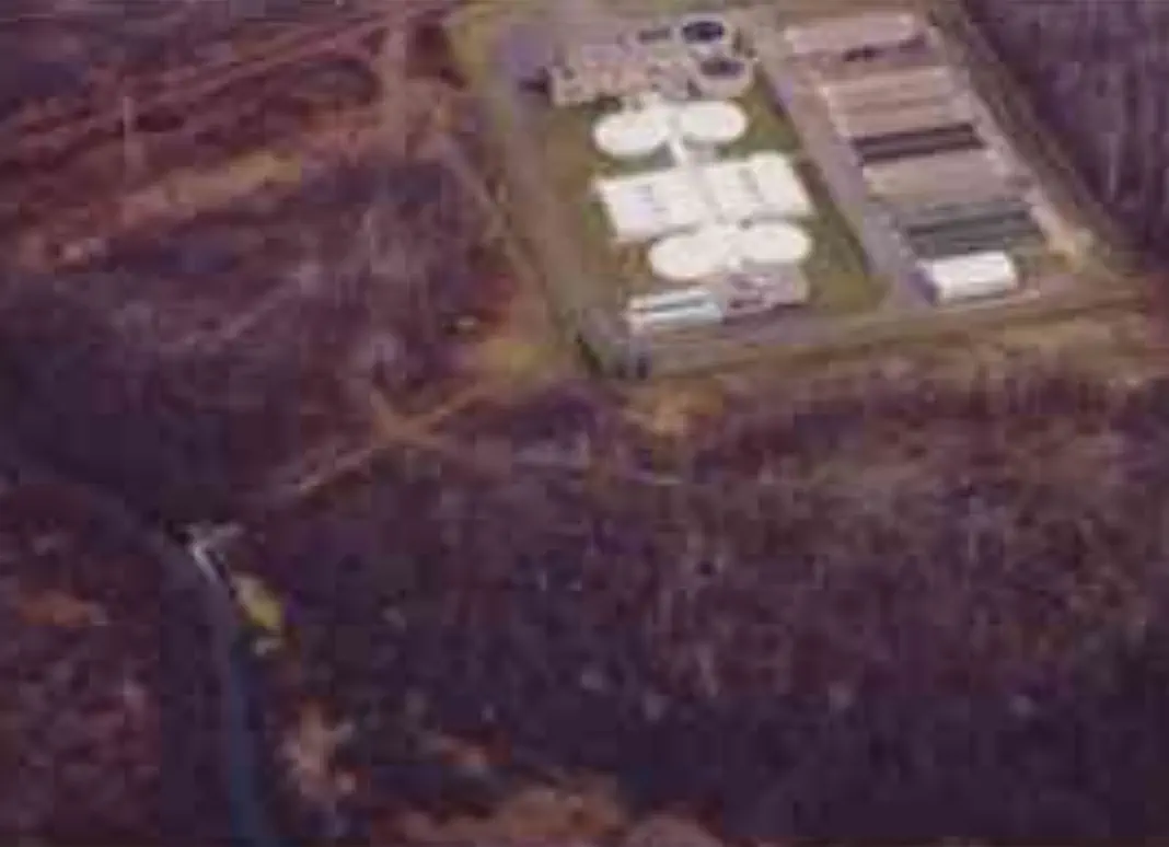 processing plant View of processing plant from above